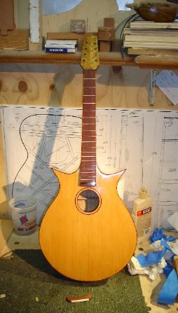mandola under construction